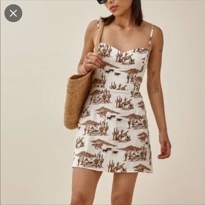 Reformation roarke linen dress